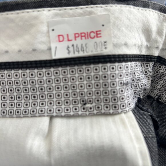 $1600 Jack Victor Grey Plaid Check Suit- 40, Pants 32 Made in Canada - Picture 10 of 16